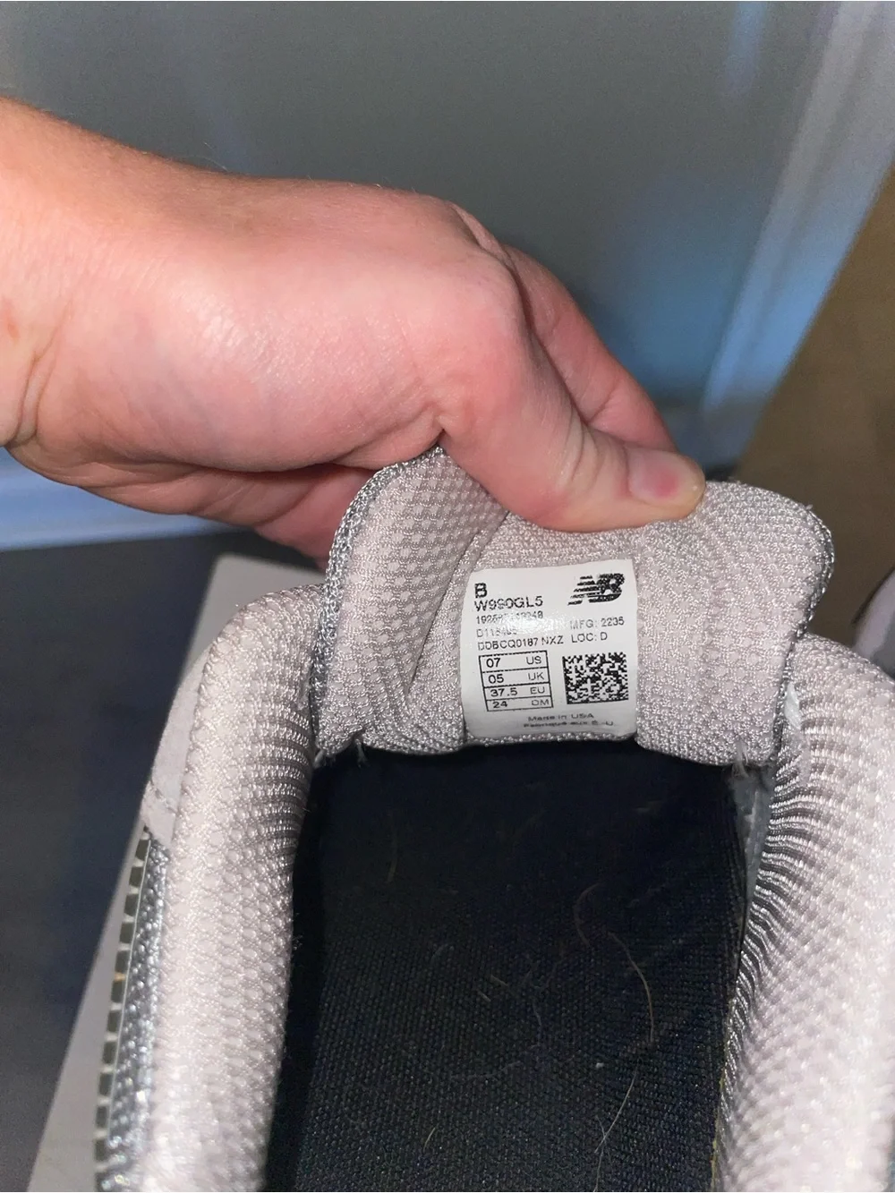 New Balance Women's Light Grey Mesh & Suede Sneakers
